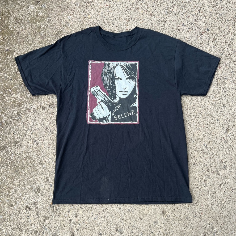 Underworld Selene Kate Beckinsale Vampire Black Cotton Tee T-Shirt NEW WITH TAGS